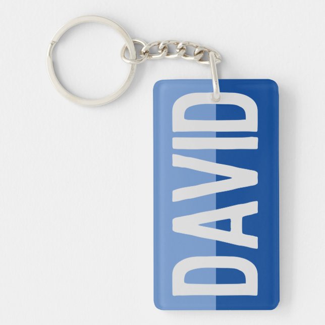 Bold Name Design. Key Ring (Front)