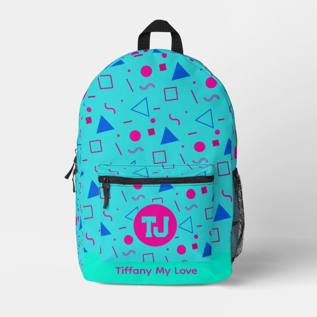 Bold Name Groomsmen Backpack For Girls (Front)