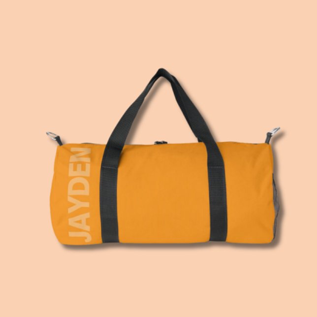 Bold Name Gym | Monogram Men & Women Duffle Bag (Monochrome Colorful Gym Workout Bags)