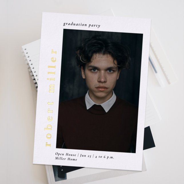 Bold Name Modern Luxe Photo Graduation (Creator Uploaded)