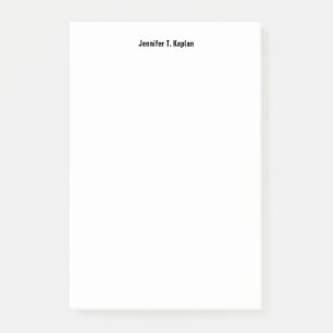 Bold Name Plain Simple Professional Modern Minimal Post-it Notes