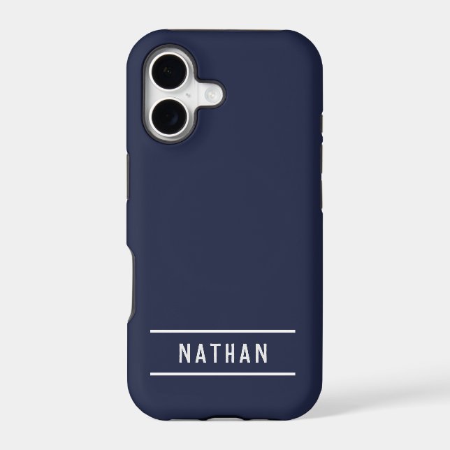 Bold Name | Simple Navy Blue (Back)
