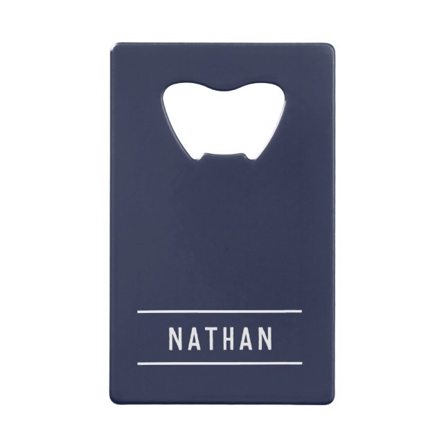 Bold Name | Simple Navy Blue (Front)