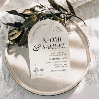 Bold Names Arch Charcoal Wedding
