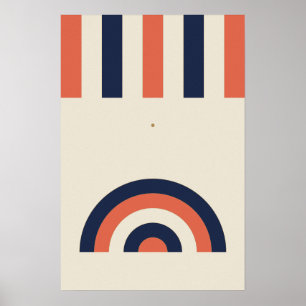 Bold Neo Deco Arch Stripes Wall Art