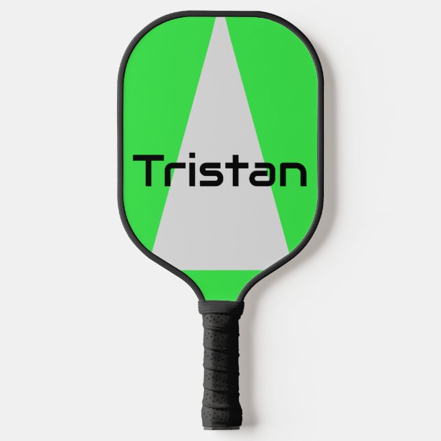 Bold Neon Masculine Pickleball Paddle (Front)