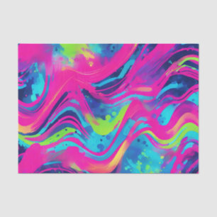 Bold Neon Watercolor Tissue Paper