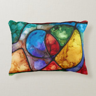 Bold Neurographic art Decorative Cushion