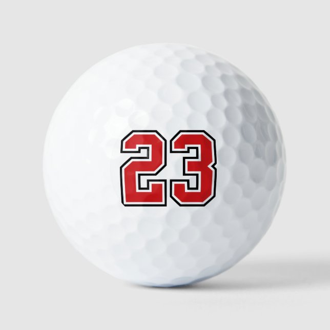 Bold Number 23  Golf Balls (Front)