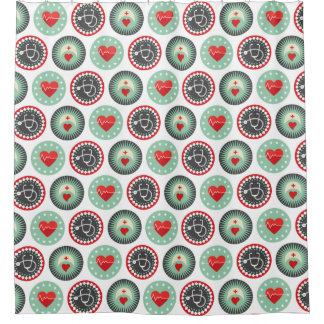 Bold Nurse Pattern - LPN RN Healthcare Shower Curtain