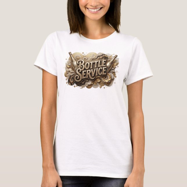 Bold Orange BOTTLE SERVICE Graphic Tee (Front)