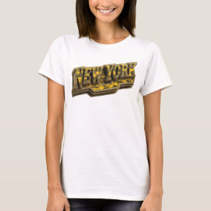 Bold Orange NEW YORK Wearable Art T-Shirt
