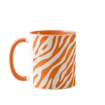 Bold Orange Tiger Stripe Pattern