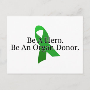 Bold Organ Donor Postcard