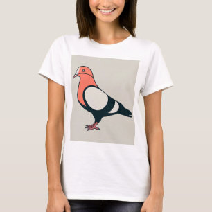 Bold Outline Pigeon: Modern Tee