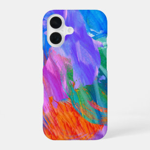 Bold Paint Abstract iPhone 16 Case