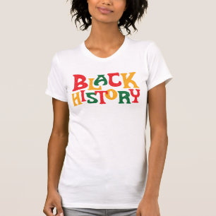 Bold Pan-African "Black History" Pride Design T-Shirt