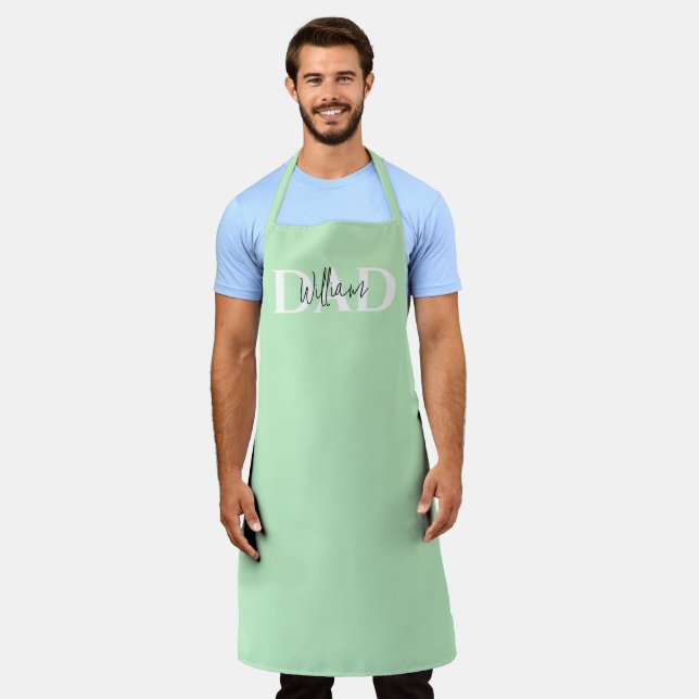 Bold Pastel DAD  | Modern Father’s Day Gift Apron (Worn)