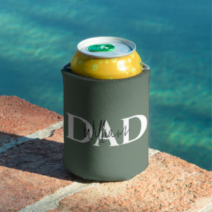 Bold Pastel DAD Modern Father’s Day Gift Can Cooler