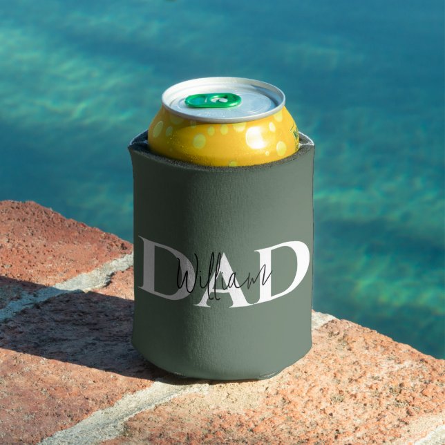 Bold Pastel DAD | Modern Father’s Day Gift Can Cooler (In Situ Pool)