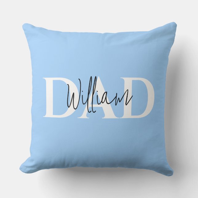 Bold Pastel DAD  | Modern Father’s Day Gift Cushion (Front)
