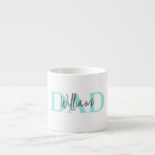 Bold Pastel DAD Modern Father’s Day Gift Espresso Cup