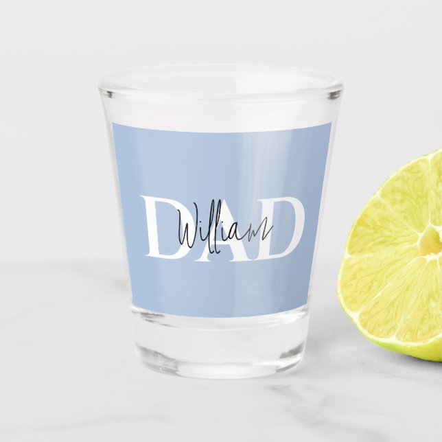 Bold Pastel DAD | Modern Father’s Day Gift Shot Glass (Front)