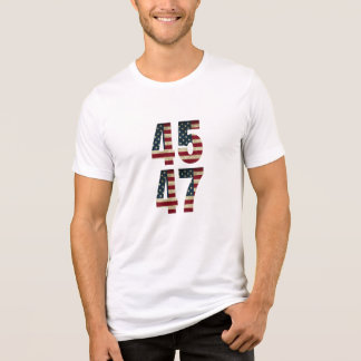 🇺🇸 Bold Patriotic Statement – 45 to 47 🇺🇸 Tri-Blend Shirt