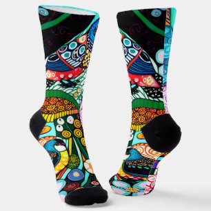 Bold Patterns Modern BIRDS Socks