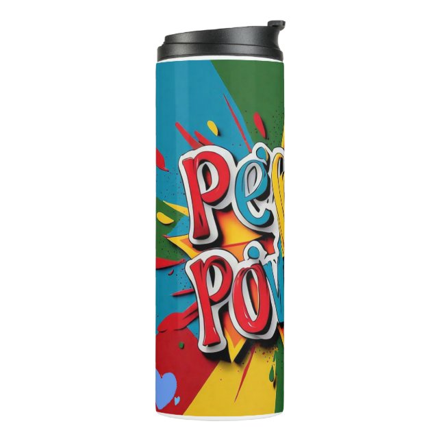 "Bold Pepper Visuals" Thermal Tumbler (Rotated Left)