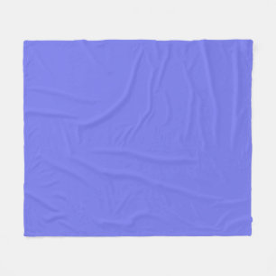 Bold periwinkle statement colour fleece blanket