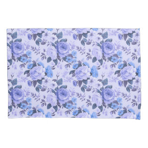 Bold periwinkle statement colour pillowcase