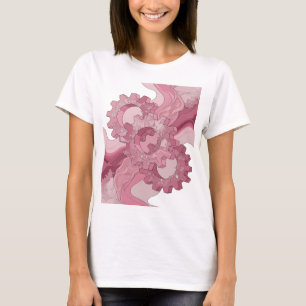 Bold Pink ABSTRACT ART Statement Design T-Shirt