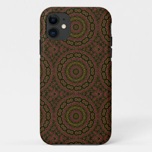 Bold Pink and Black Kaleidoscope iPHONE 5 CASE