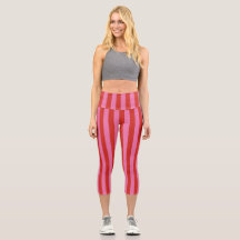 Bold Pink and Red Circus Funhouse Stripes