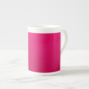 Bold Pink Gradient Design  Bone China Mug