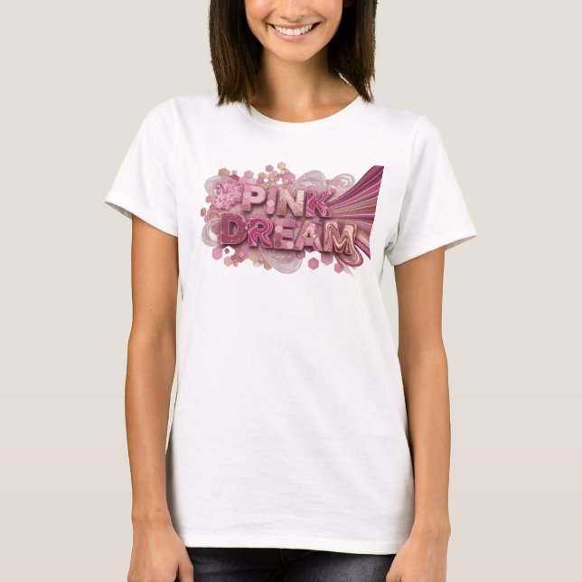 Bold Pink PINK DREAM Statement Tee (Front)