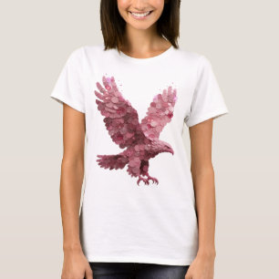 Bold Pink PINK EAGLE Modern Design T-Shirt