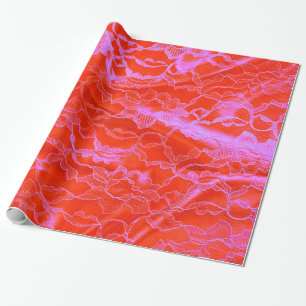 Bold Pink Silk Wrapping Paper