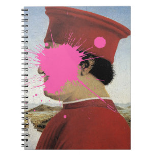 Bold Pink Splash Renaissance Notebook