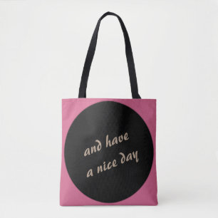 Bold Polka Dot any Colour any Text Tote Bag