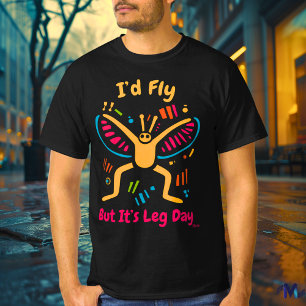 Bold Pop Art Butterfly Gym T-Shirt
