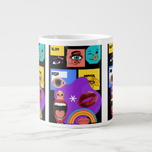Bold Pop Art   Retro Comic Style mug
