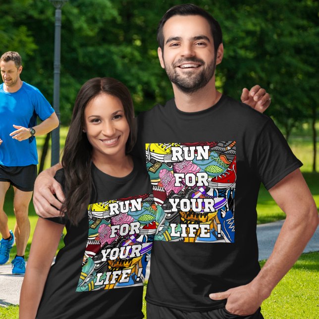 Bold Pop Art Runner Jogger T-Shirt (Creator Uploaded)
