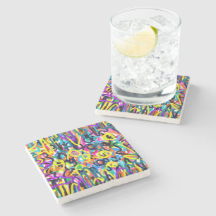 Bold Pop Art Stone Coaster
