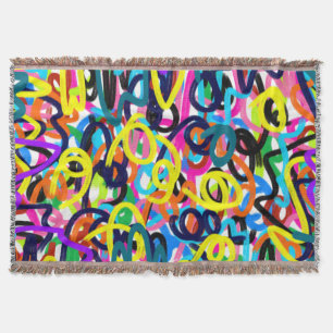 Bold Pop Art Throw Blanket