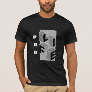 Bold Pro Life Geometric Typography Unisex T-Shirt