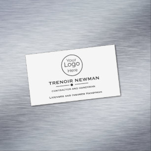 Bold Professional Handyman Services  Magnetic Business Card
