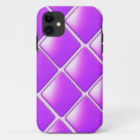 Bold Purple Diamond Pattern