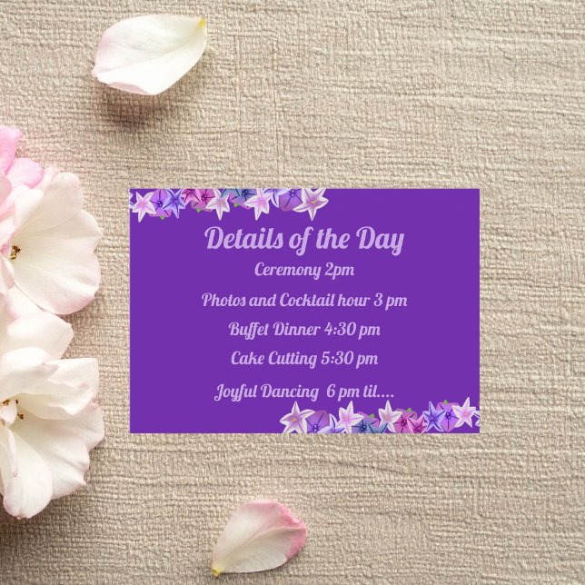 Bold Purple Petunia Enclosure Card (Creator Uploaded)